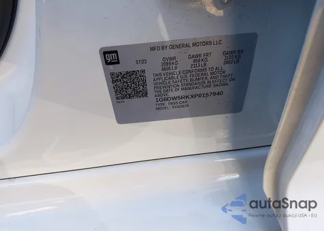 2023 Cadillac Ct5 Luxury from USA, damaged, VIN 1G6DW5RKXP0157940